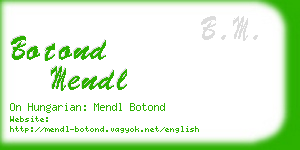 botond mendl business card